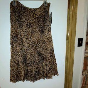Leopard print skirt